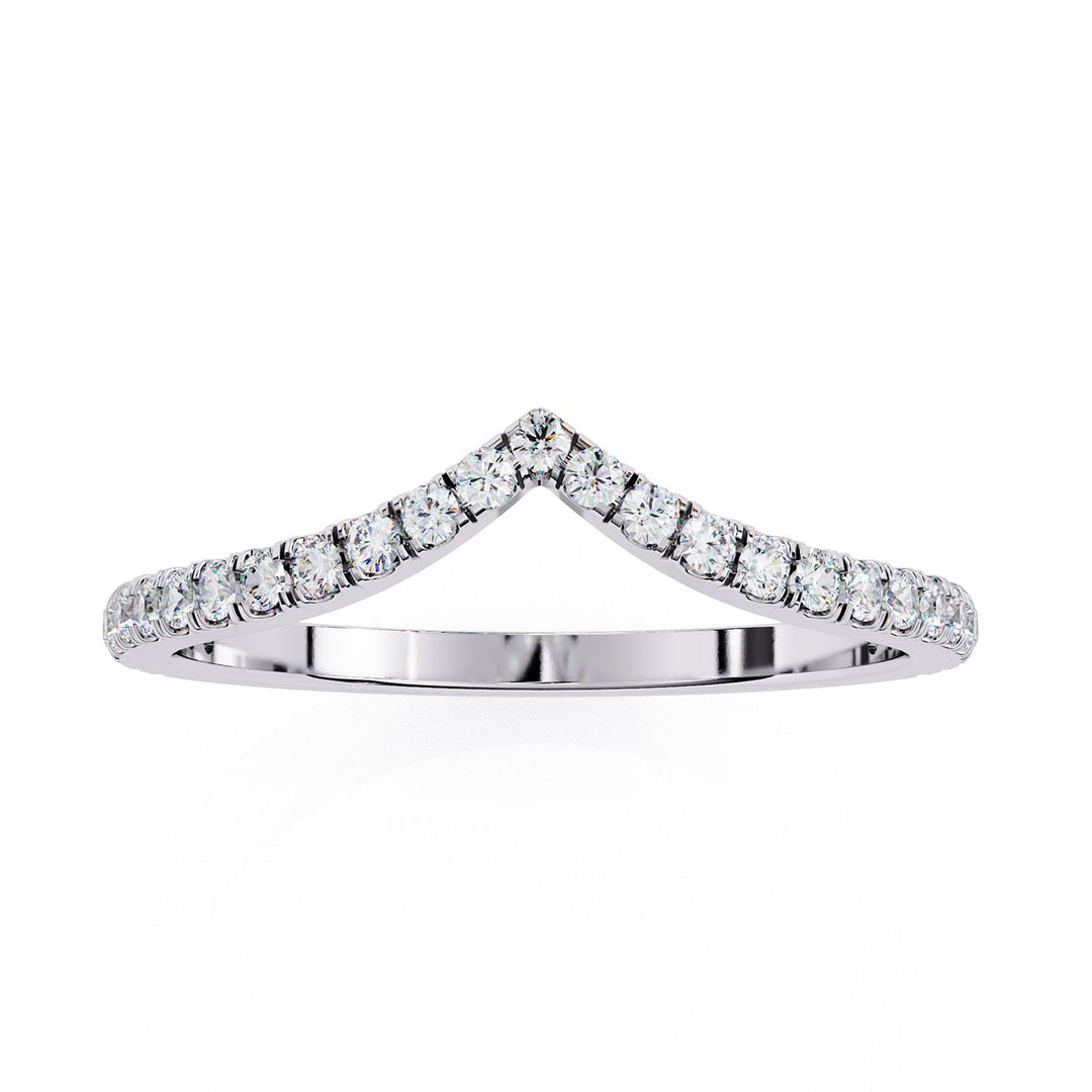 Chevron Wedding Band WECU1005
