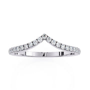 Chevron Wedding Band WECU1005