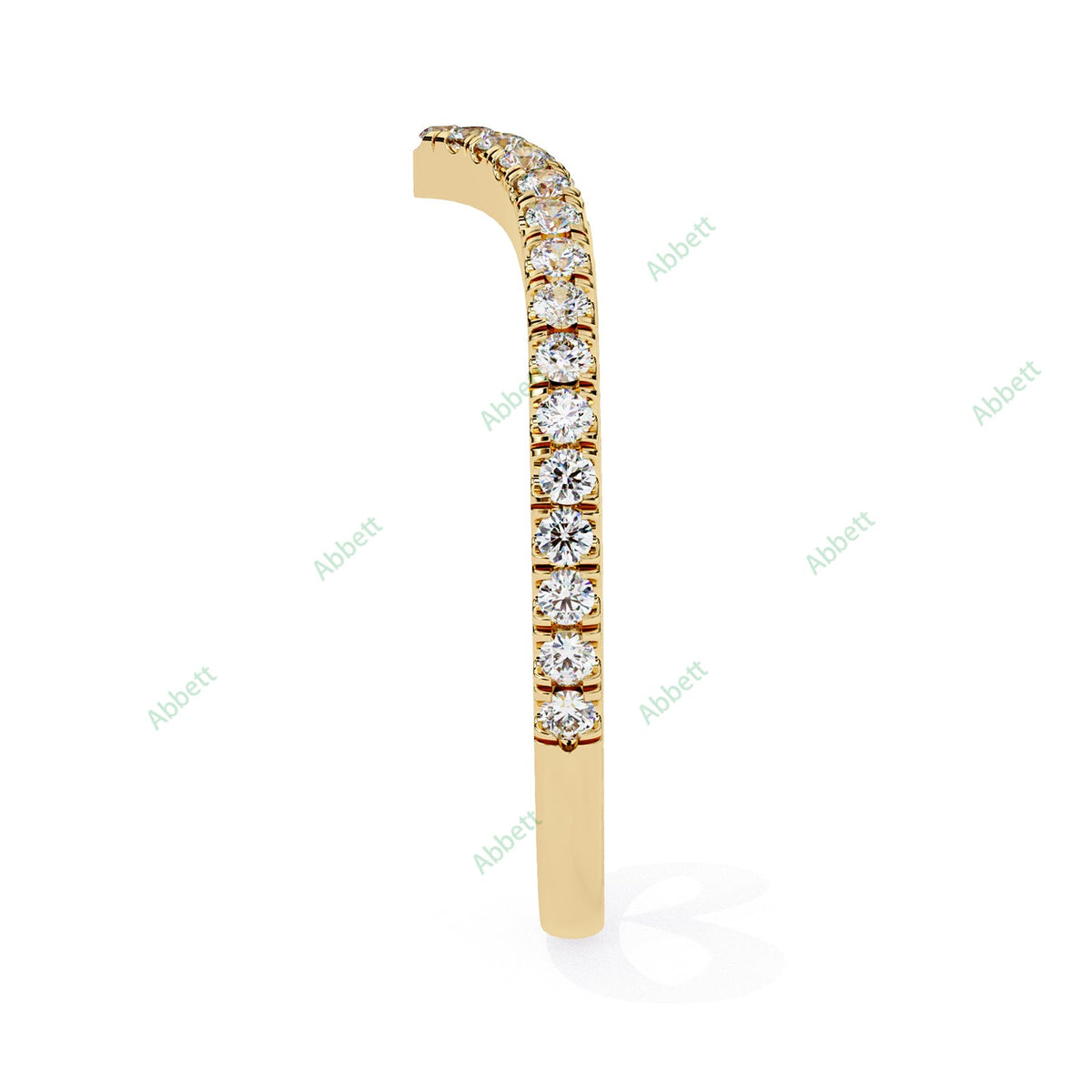 Chevron Wedding Band WECU1005