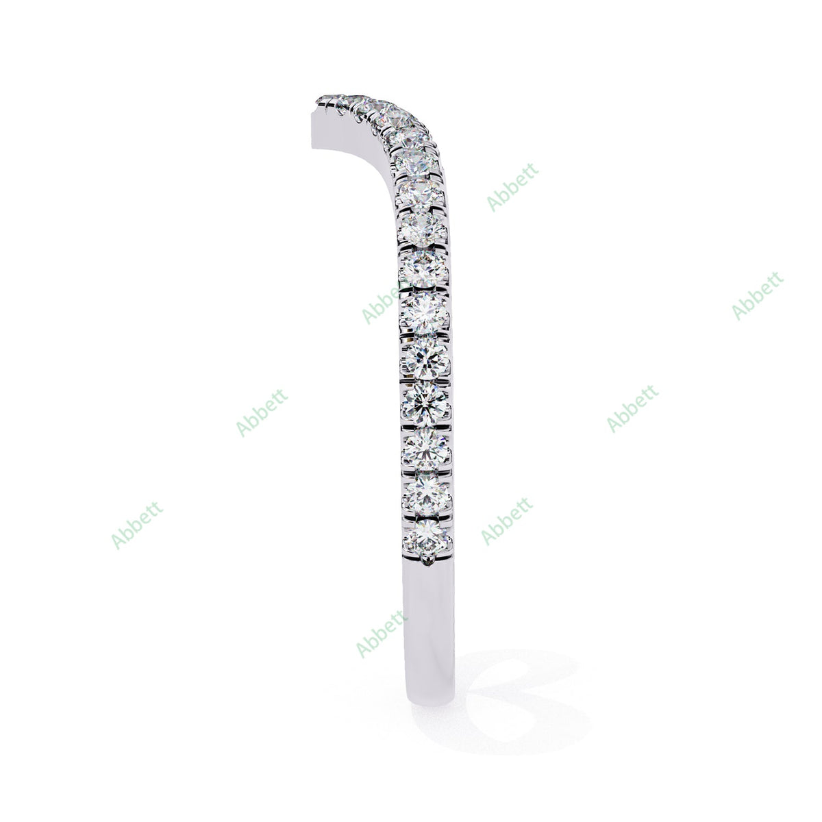 Chevron Wedding Band WECU1005