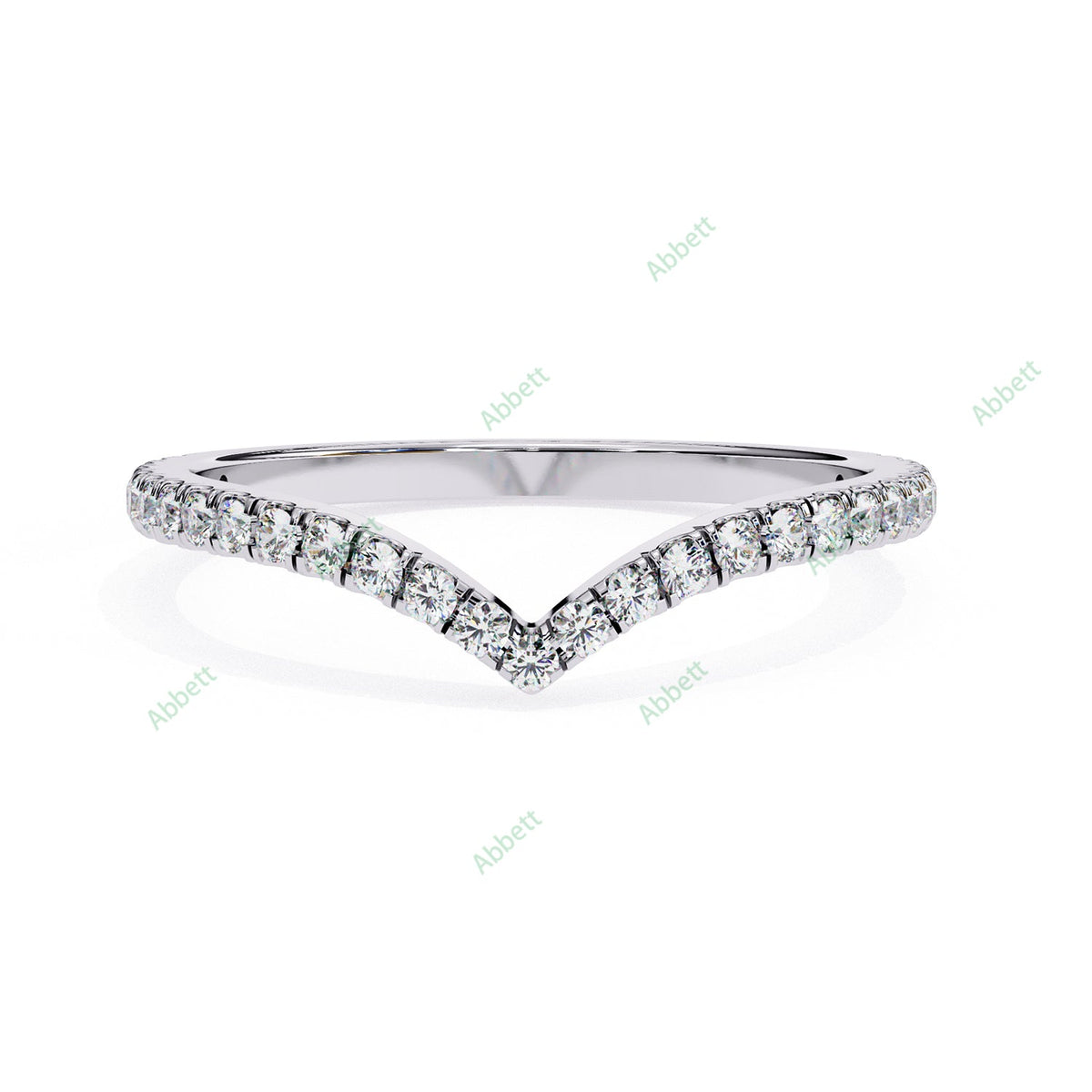 Chevron Wedding Band WECU1005