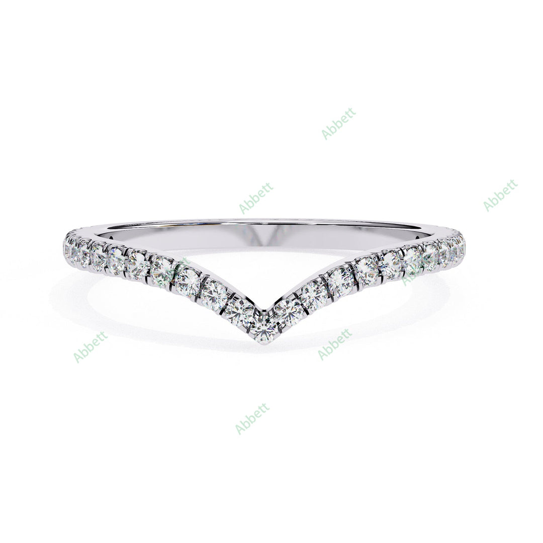 Curved Wedding Band WECU1005