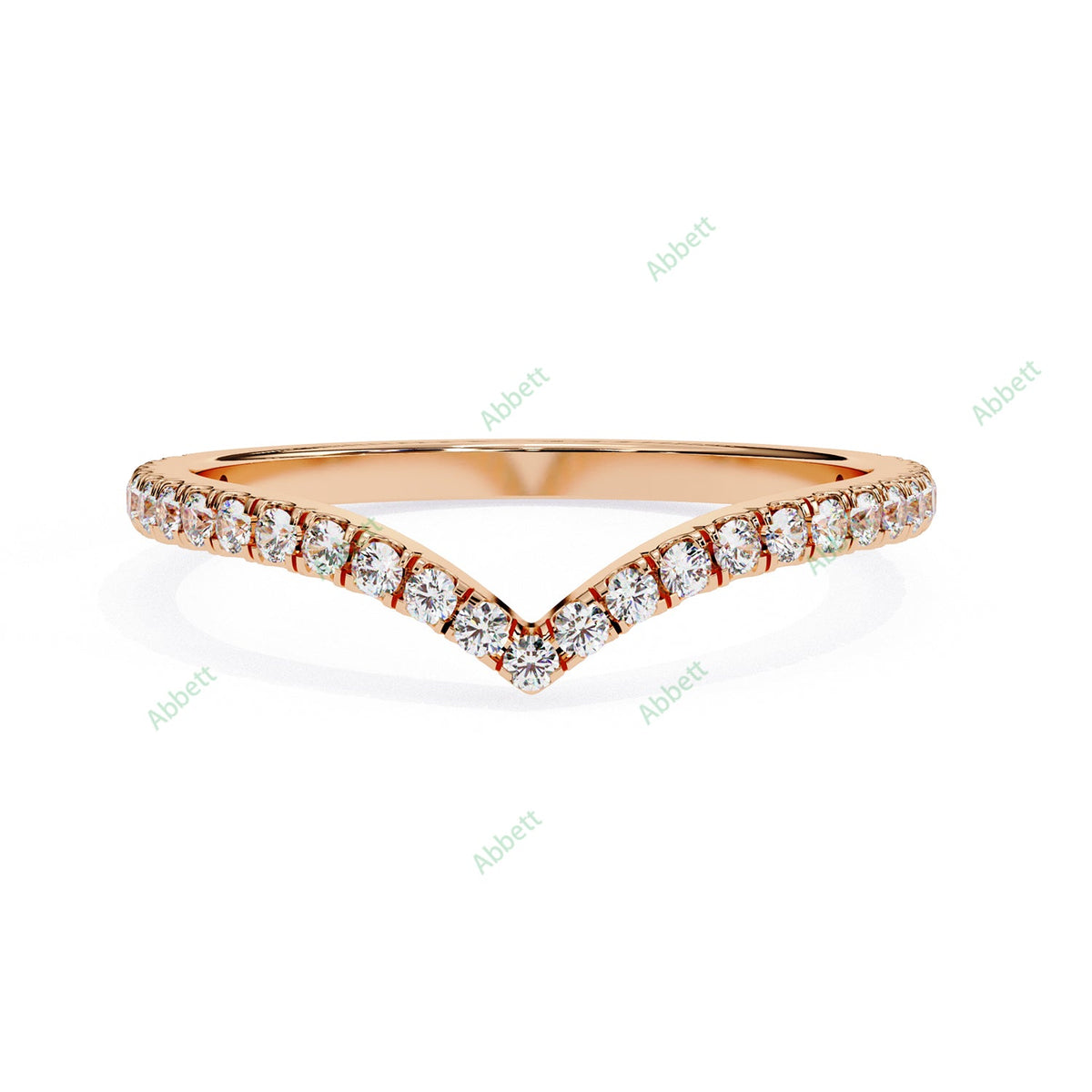 Chevron Wedding Band WECU1005
