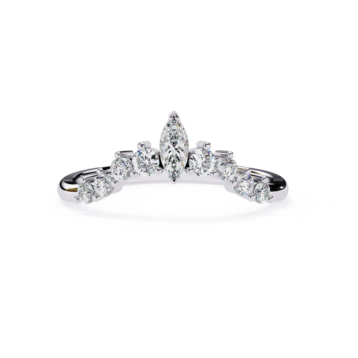 Chevron Wedding Band WECU1008