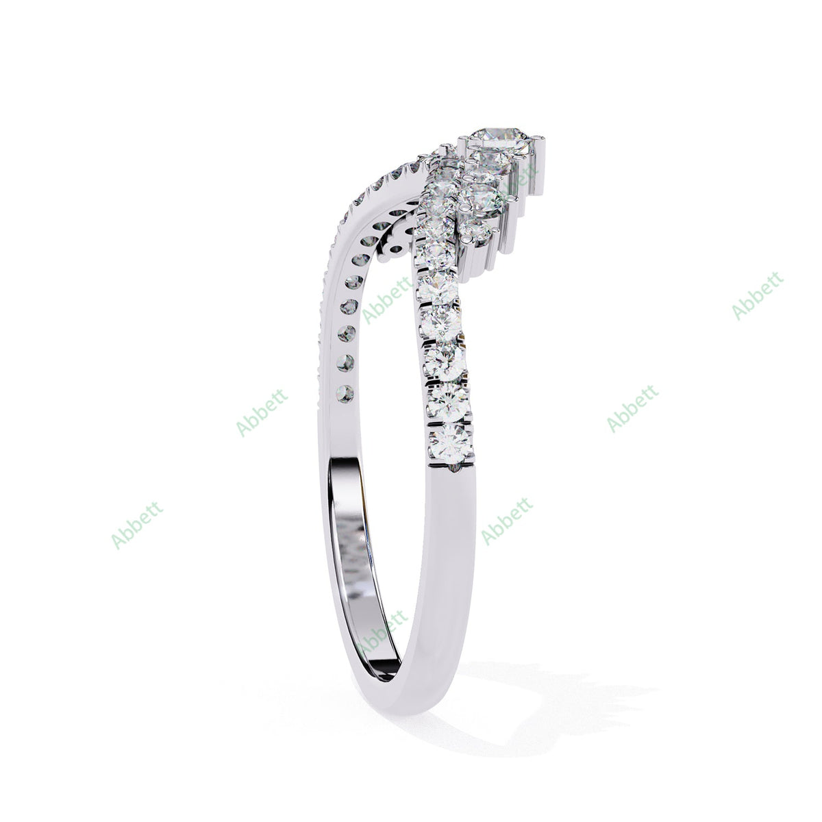 Chevron Wedding Band WECU1026