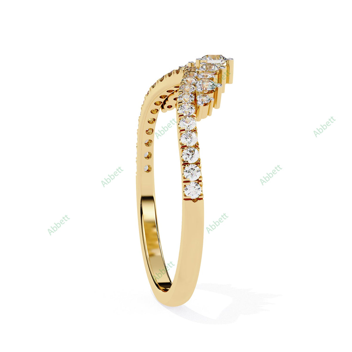 Chevron Wedding Band WECU1026