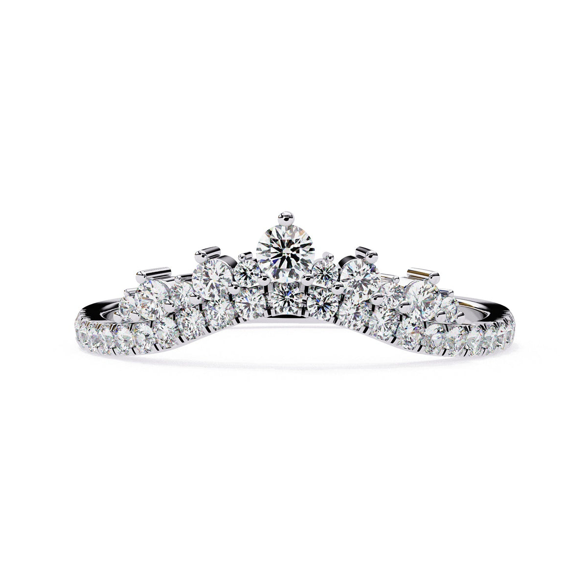 Chevron Wedding Band WECU1026