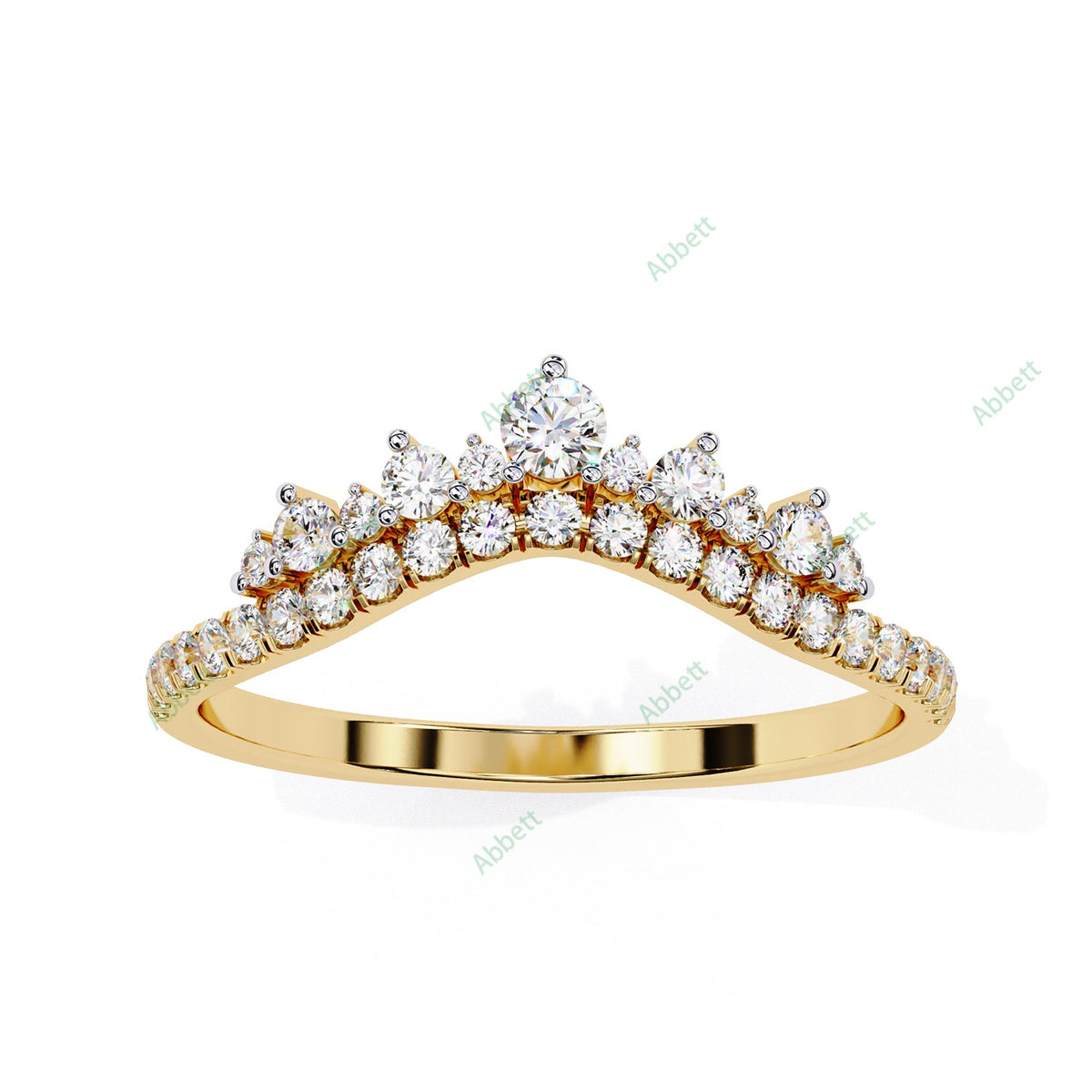 Chevron Wedding Band WECU1026