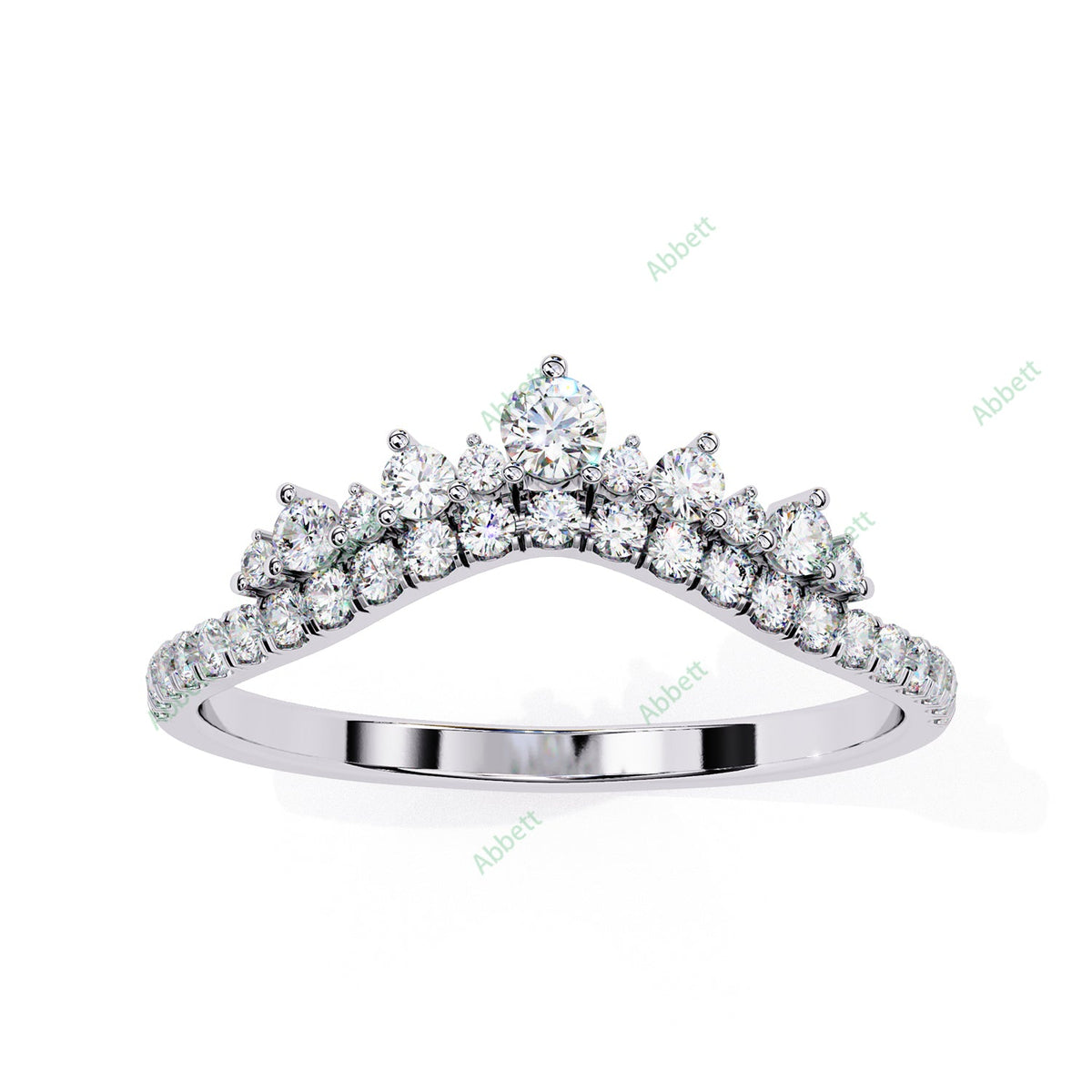 Chevron Wedding Band WECU1026
