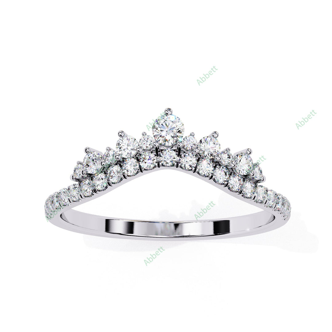 Chevron Wedding Band WECU1026