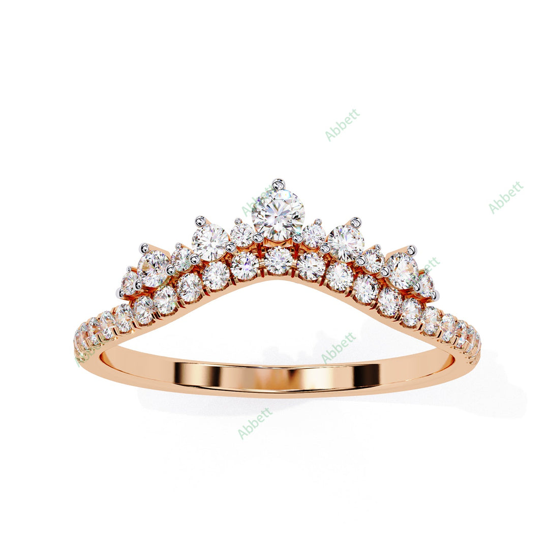 Chevron Wedding Band WECU1026