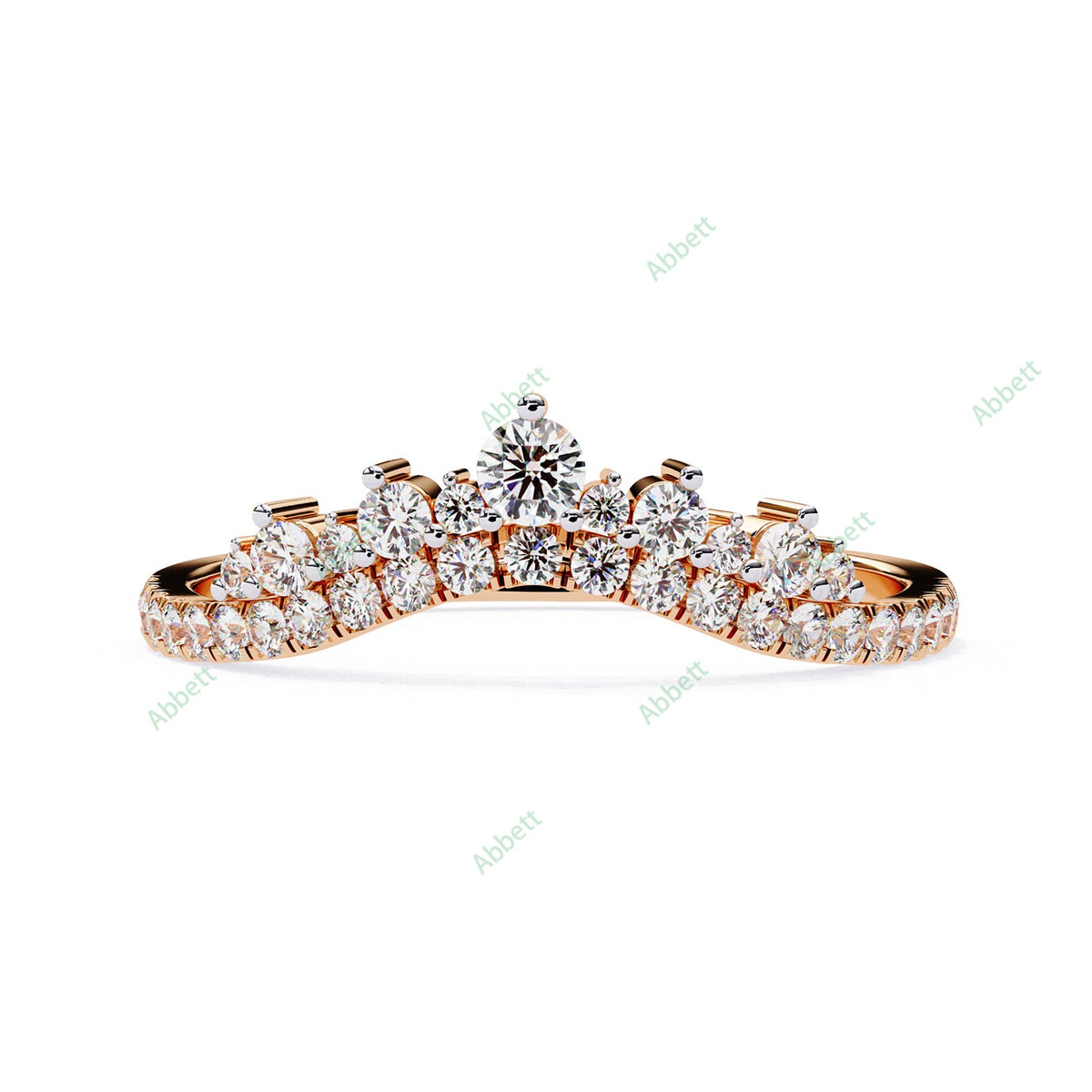 Chevron Wedding Band WECU1026