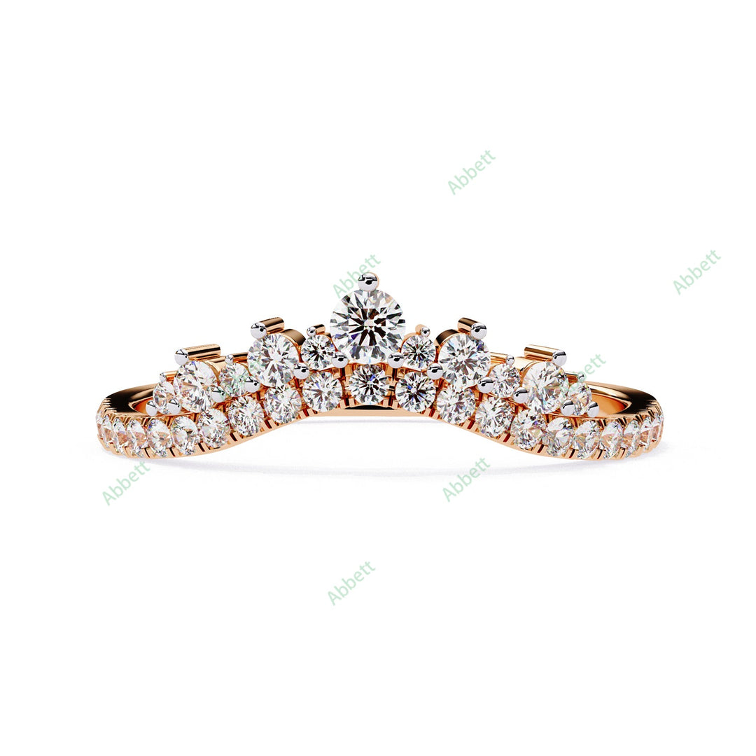 Curved Wedding Band WECU1026