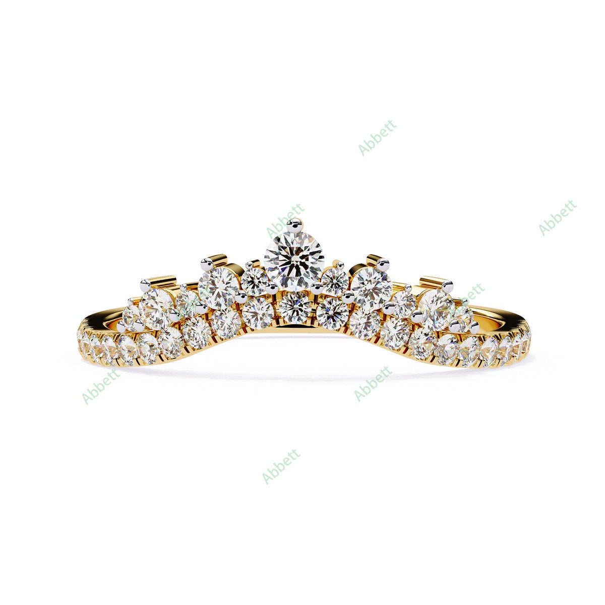 Chevron Wedding Band WECU1026