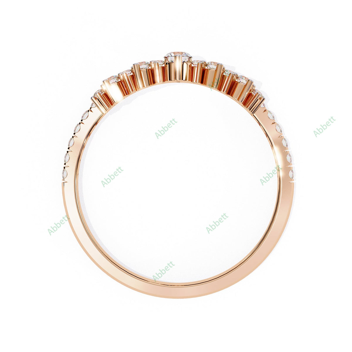 Chevron Wedding Band WECU1026