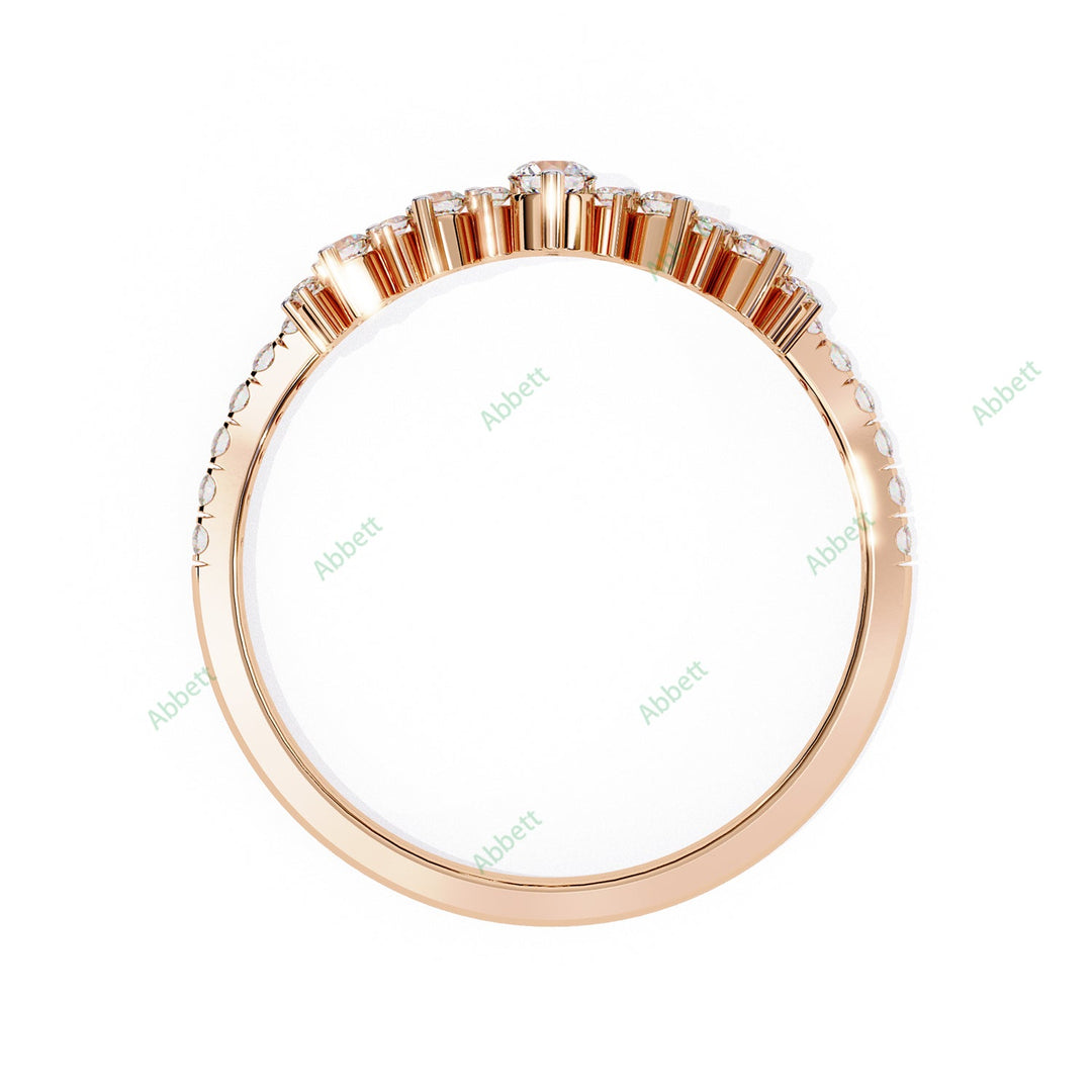 Curved Wedding Band WECU1026