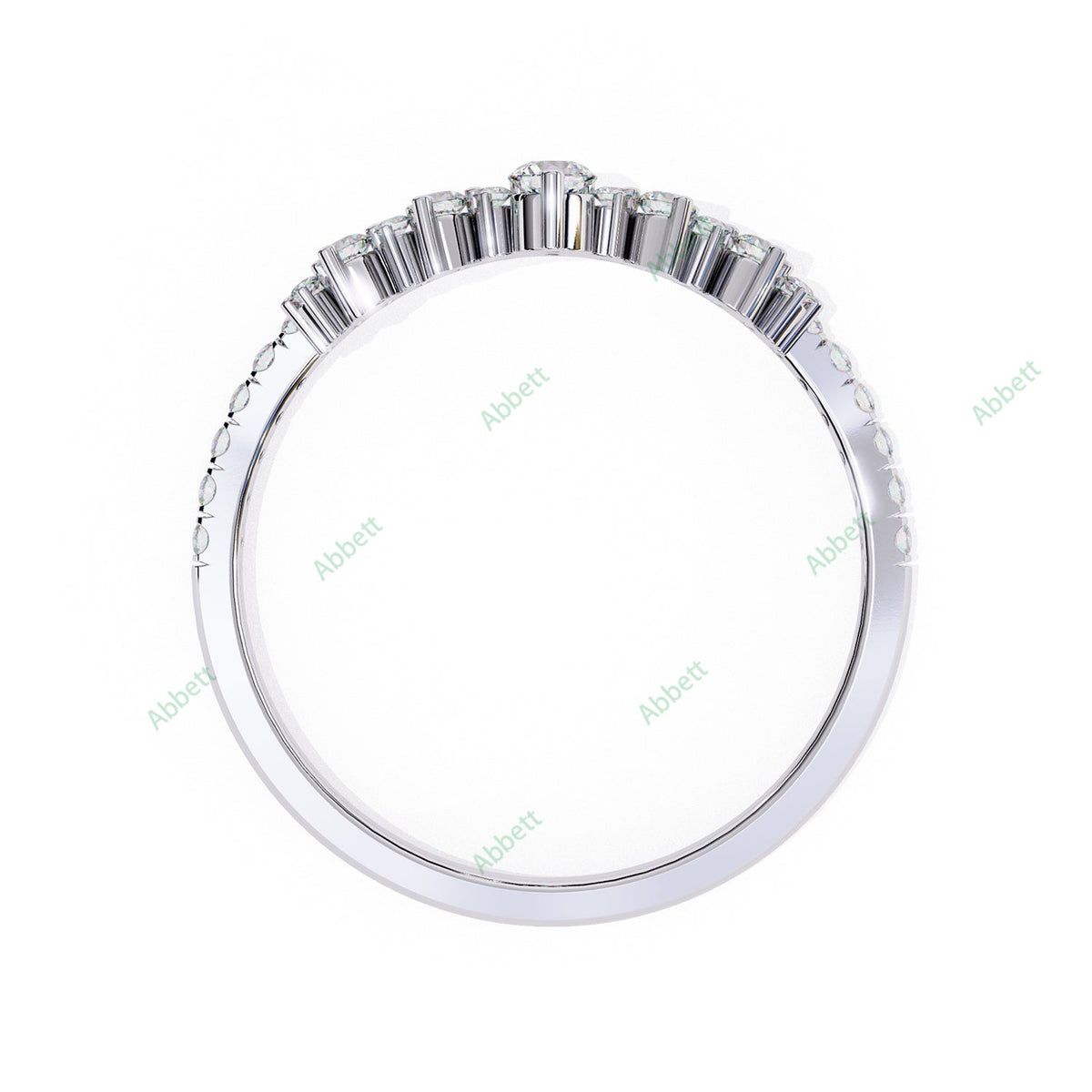 Chevron Wedding Band WECU1026
