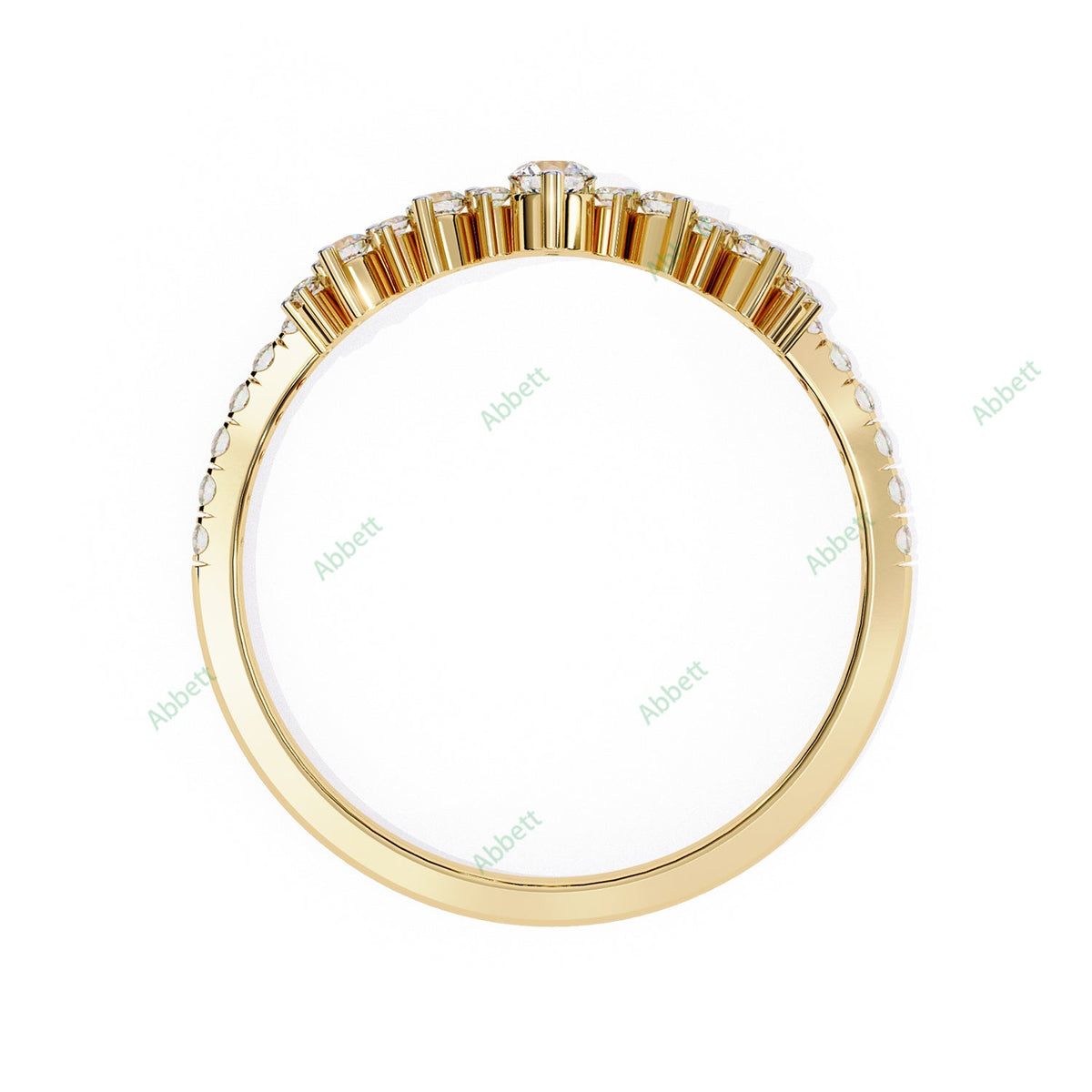 Chevron Wedding Band WECU1026