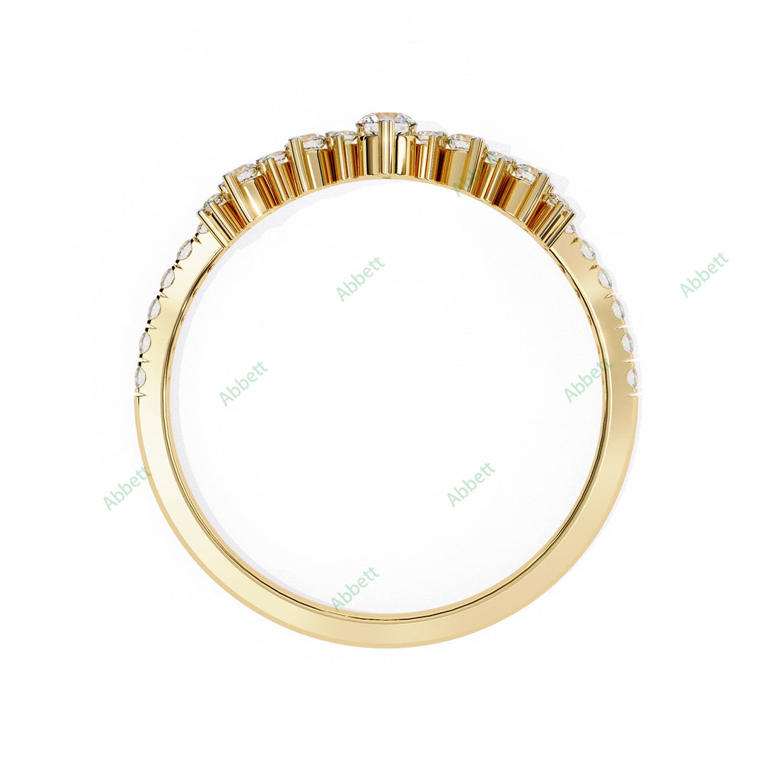 Curved Wedding Band WECU1026