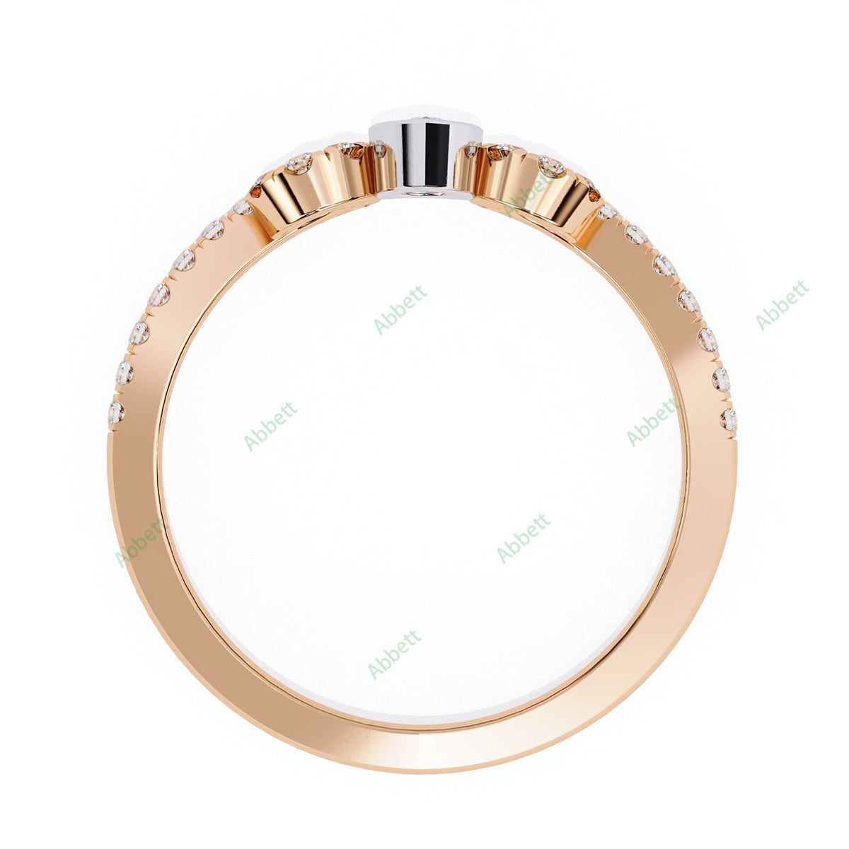 Chevron Wedding Band WECU1027
