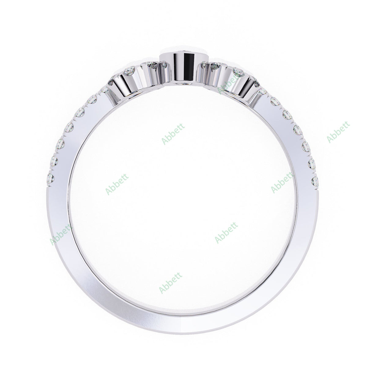 Chevron Wedding Band WECU1027