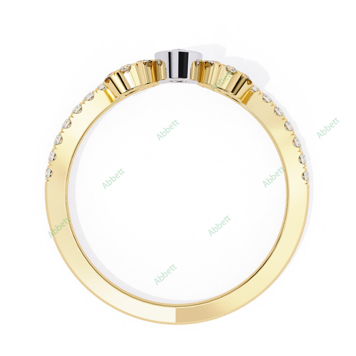 Chevron Wedding Band WECU1027