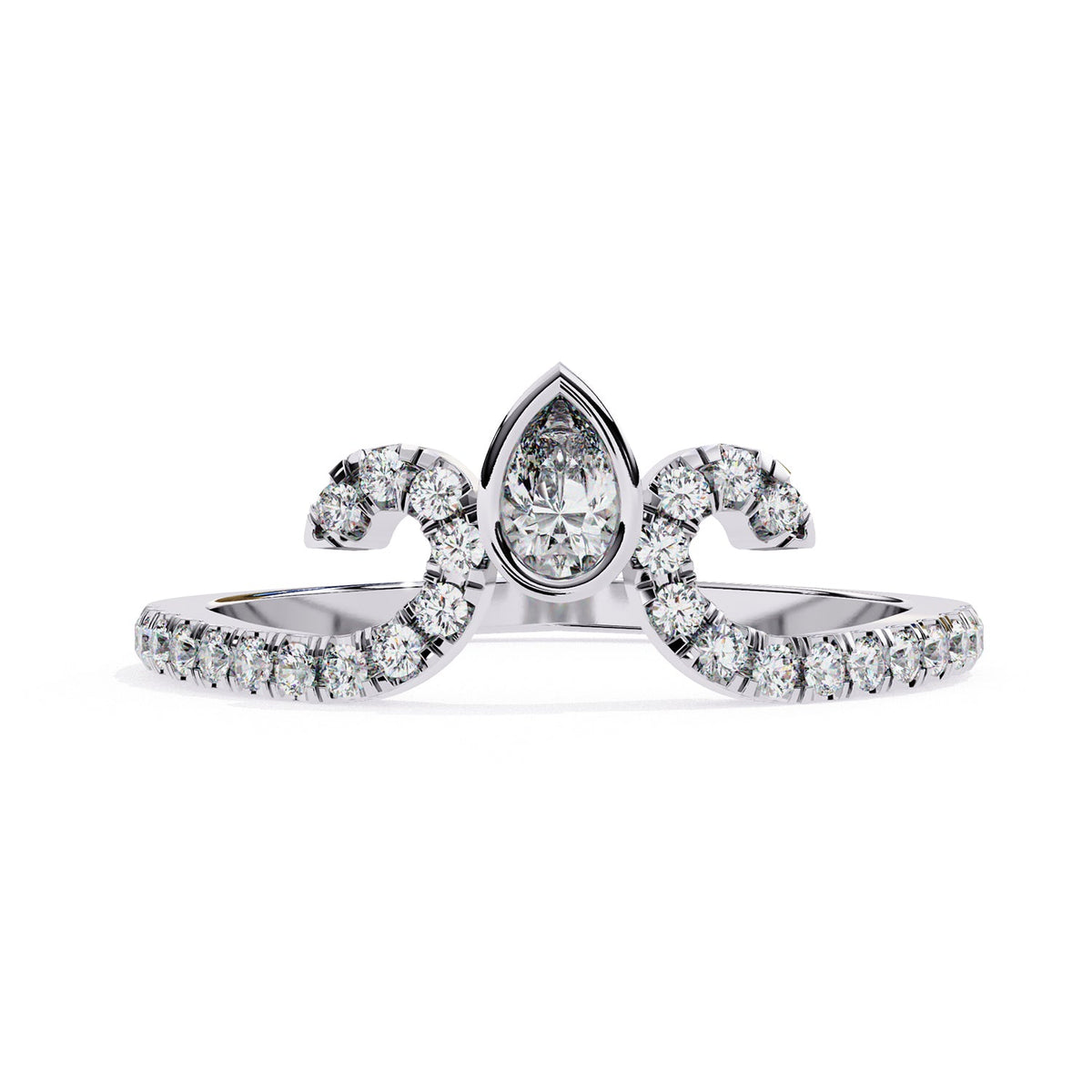 Chevron Wedding Band WECU1027