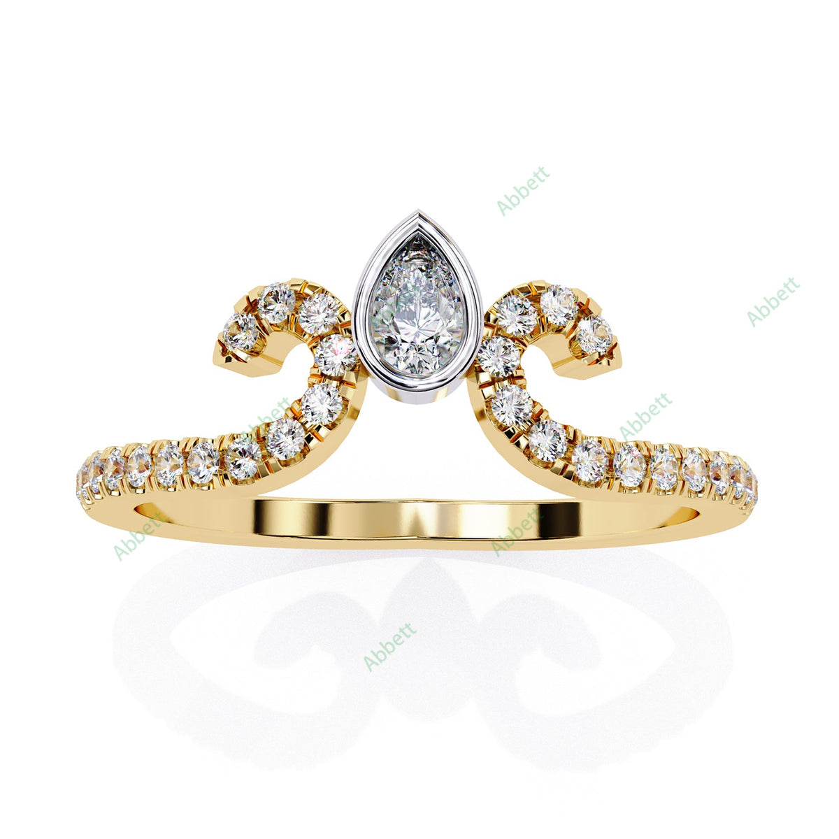 Chevron Wedding Band WECU1027