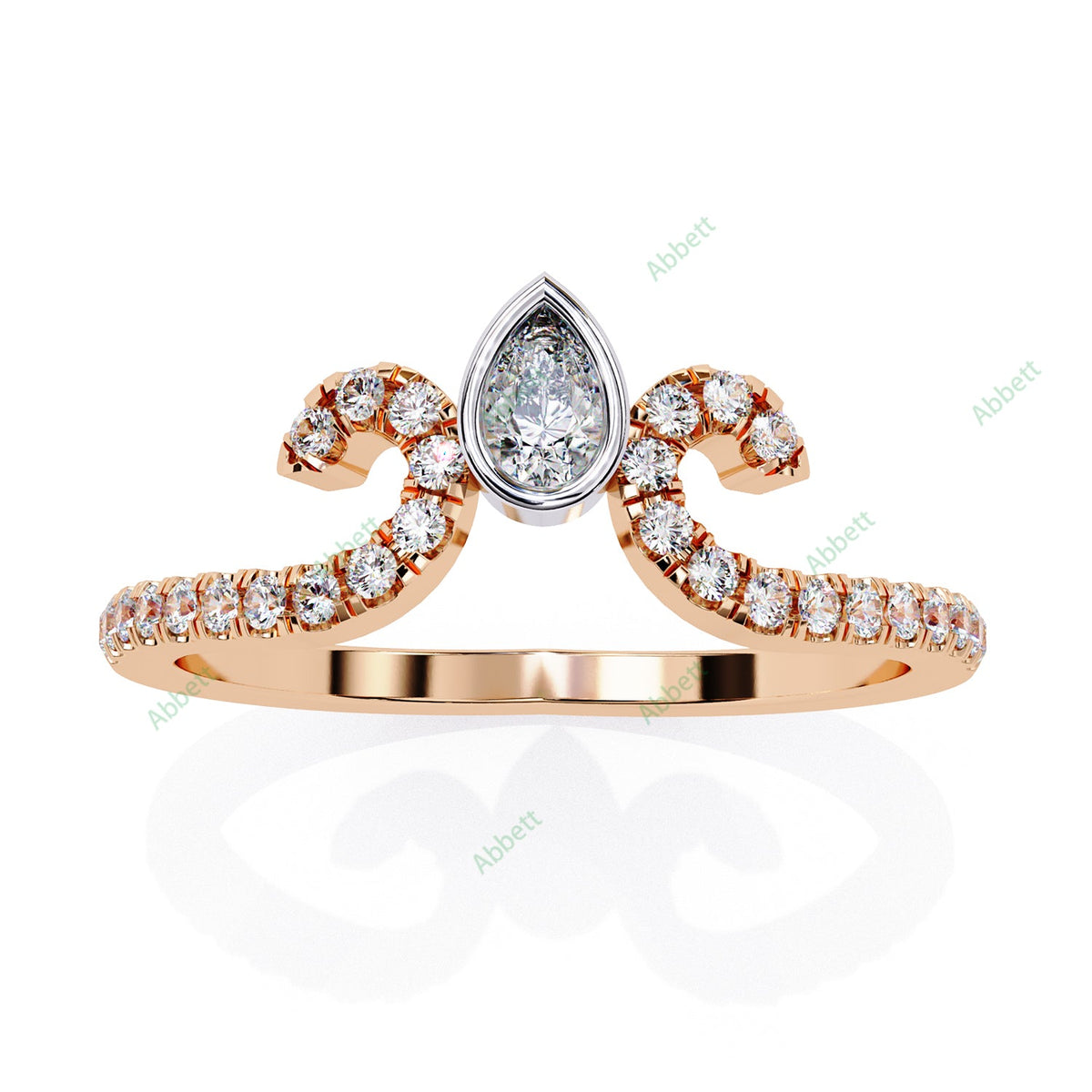 Chevron Wedding Band WECU1027