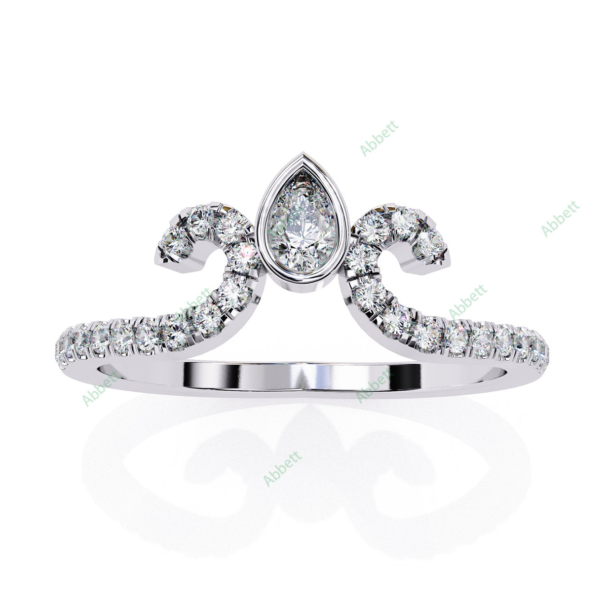 Chevron Wedding Band WECU1027