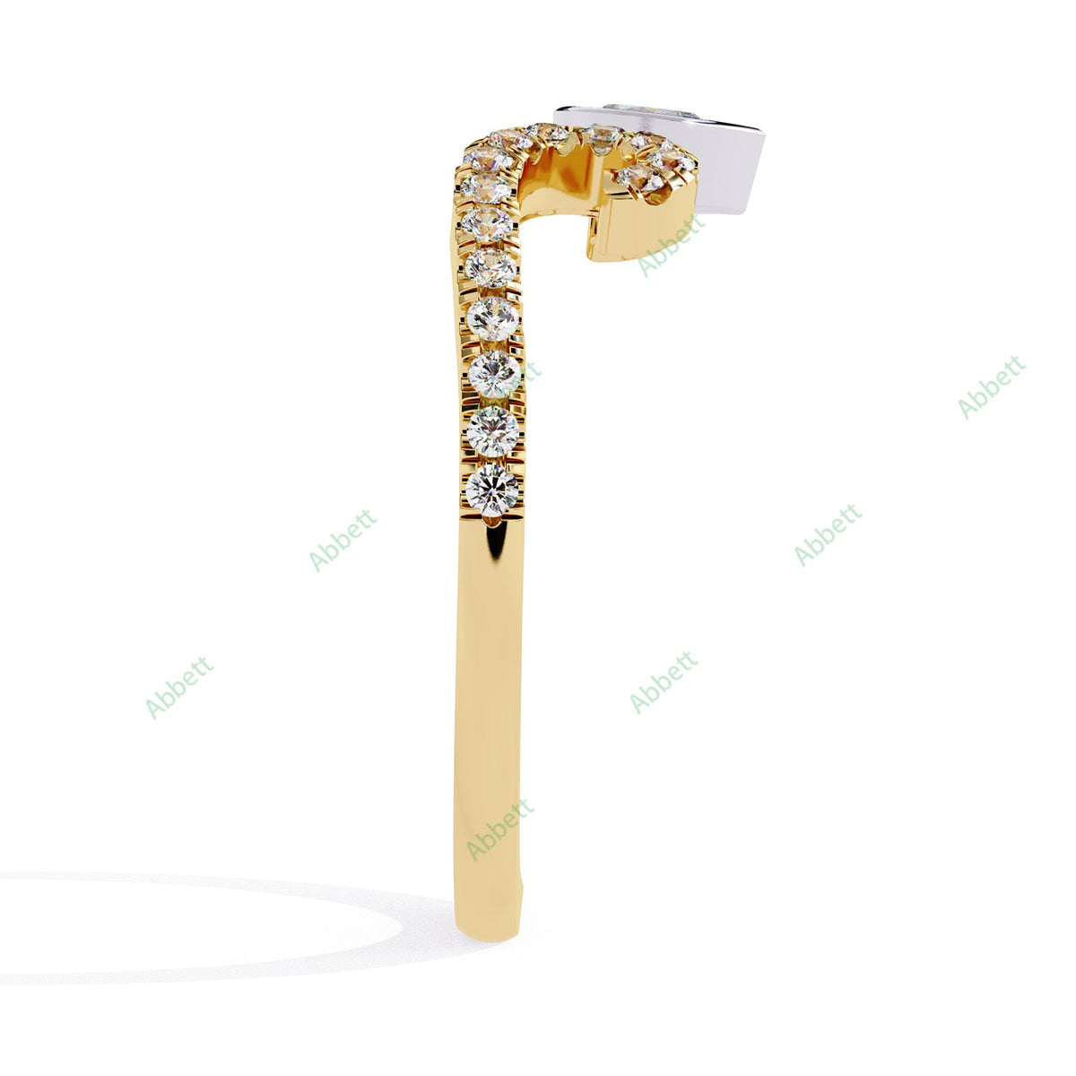 Chevron Wedding Band WECU1027
