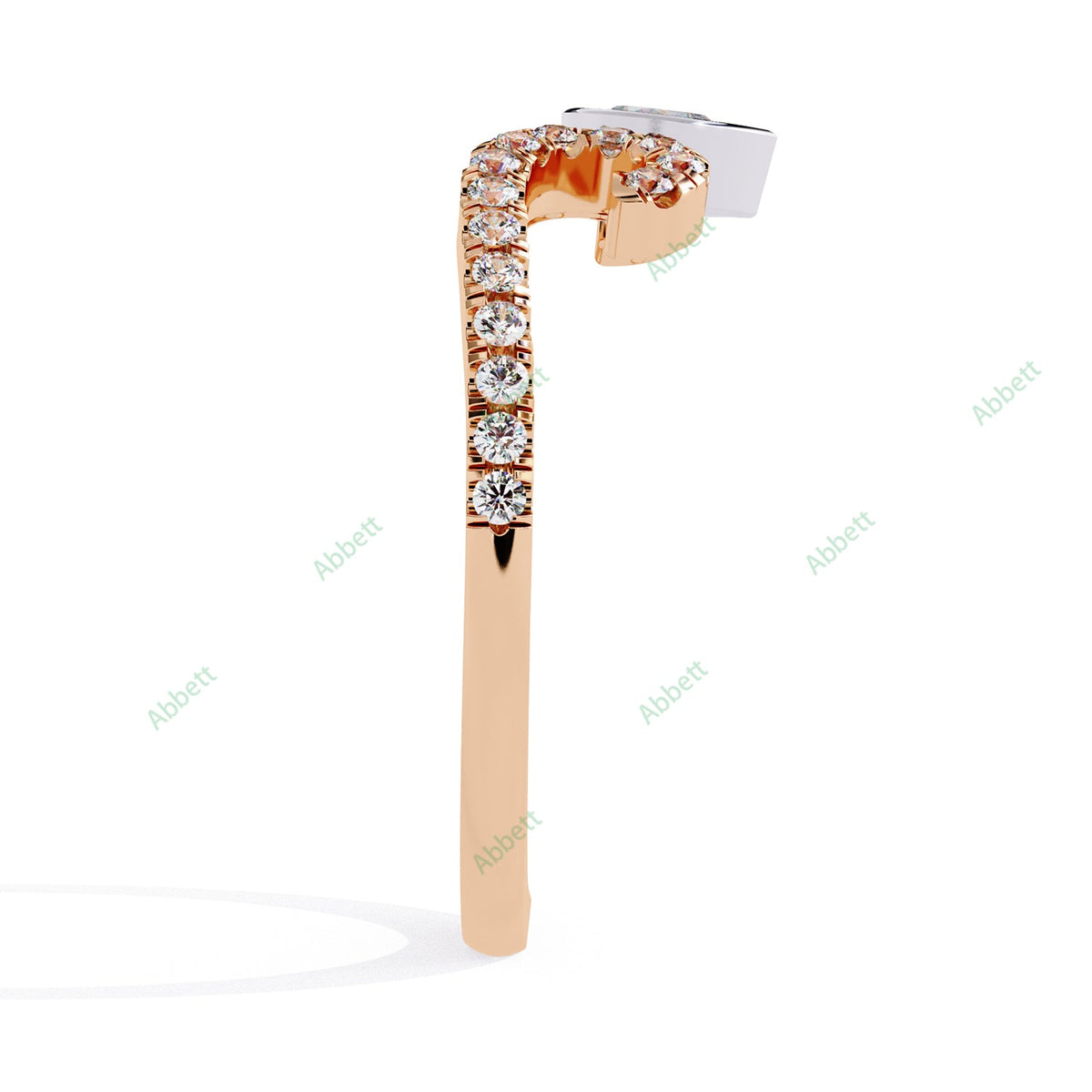 Chevron Wedding Band WECU1027
