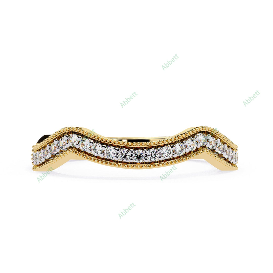 Curved Wedding Band WECU1046