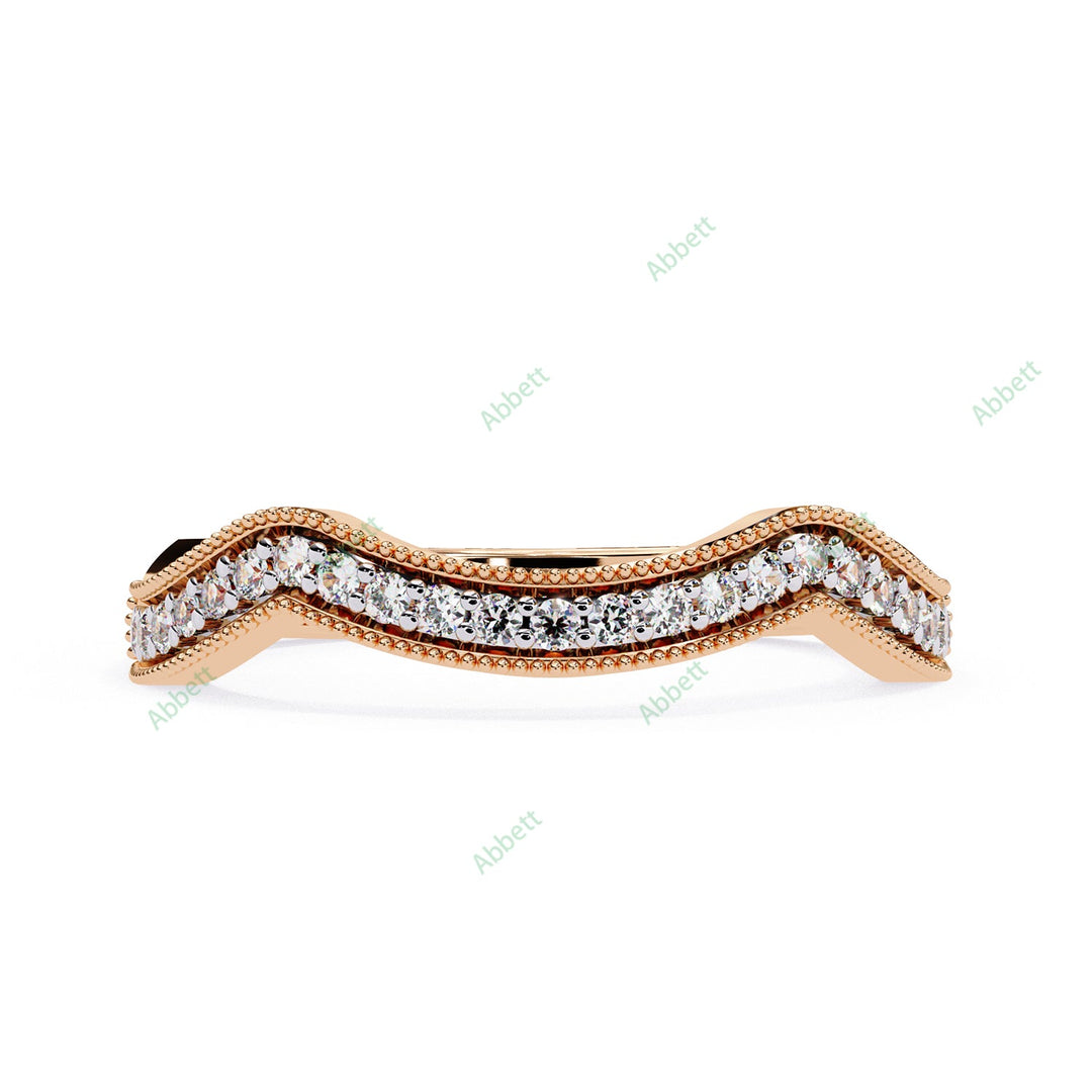 Curved Wedding Band WECU1046
