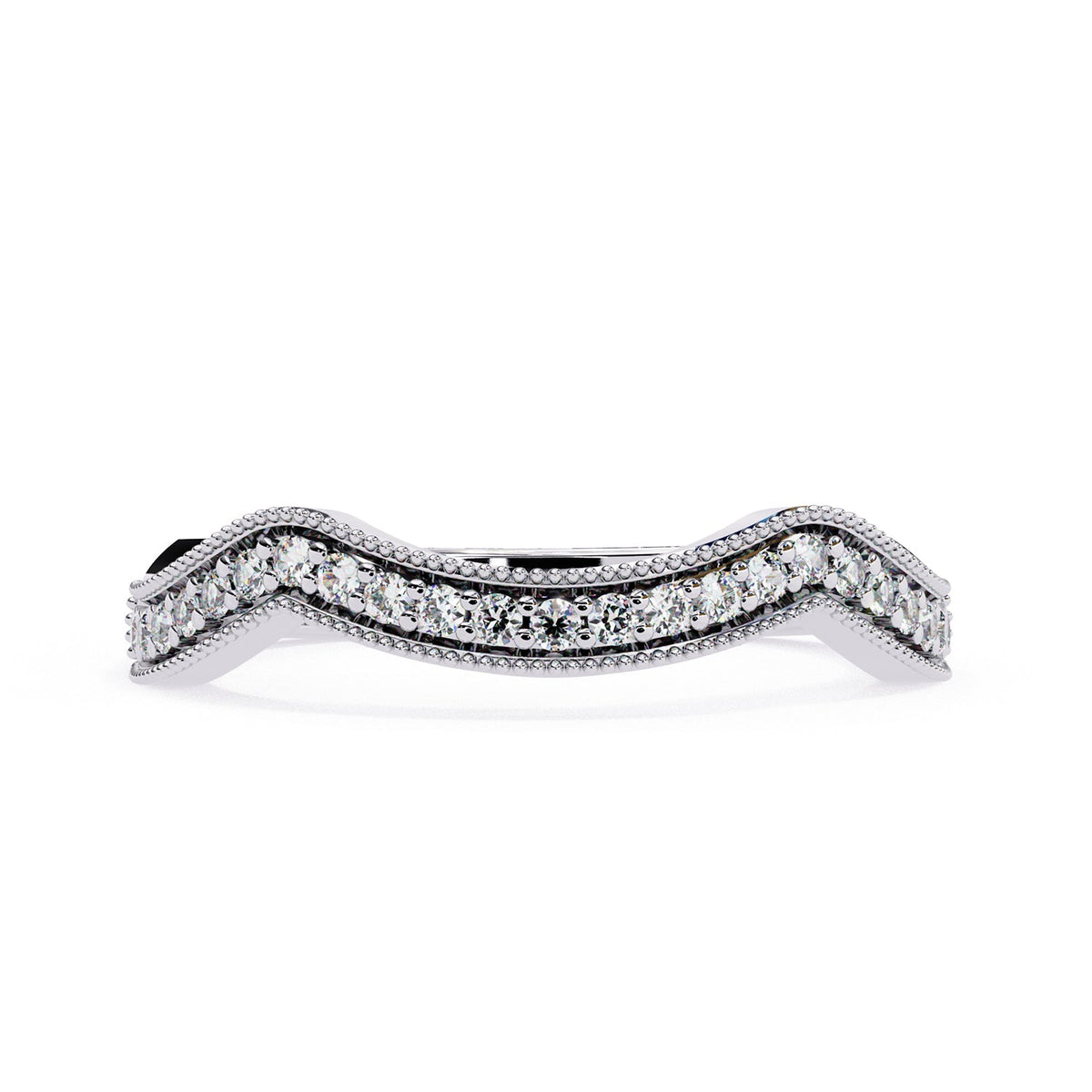 Curved Wedding Band WECU1046
