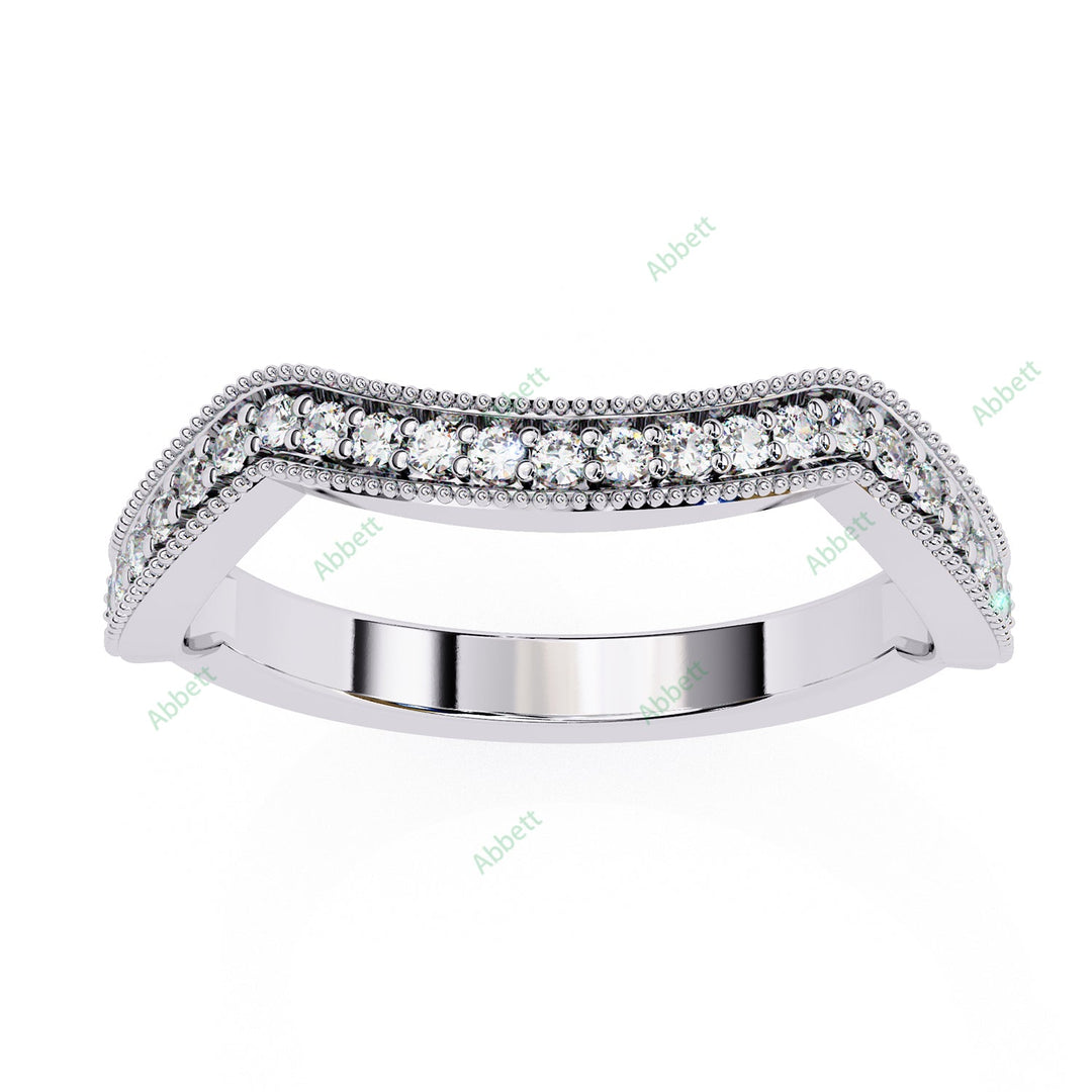 Curved Wedding Band WECU1046