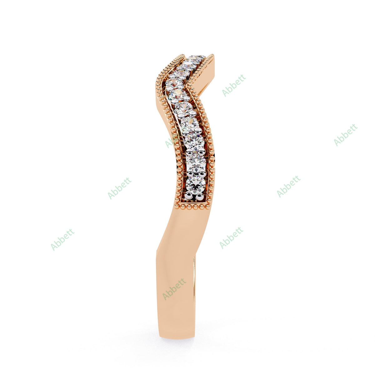 Curved Wedding Band WECU1046