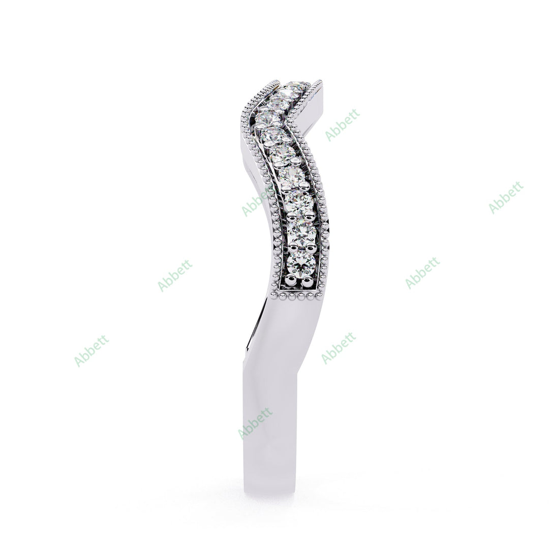 Curved Wedding Band WECU1046