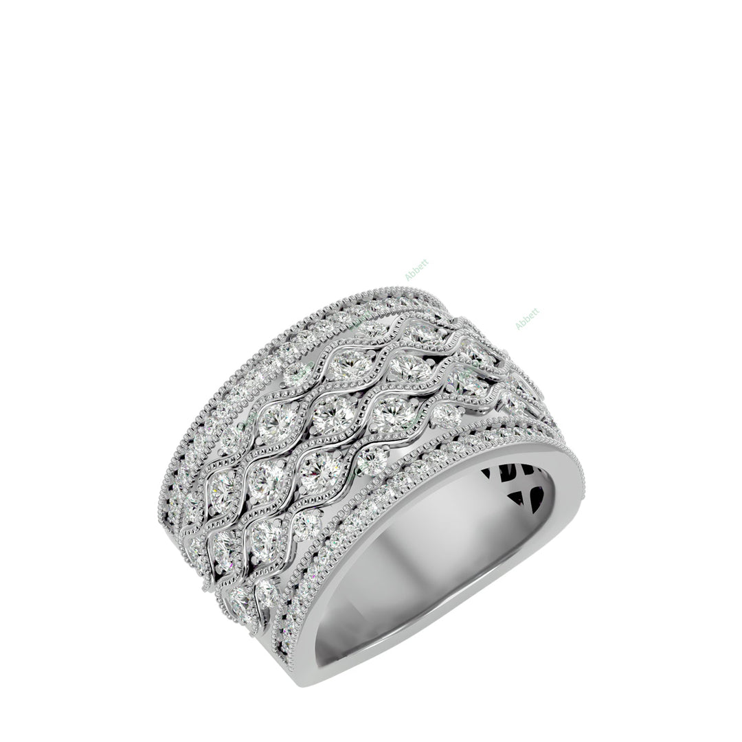 Modern Wedding Band WEST124