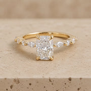 Elongated Cushion Lab-Grown Diamond Engagement Ring