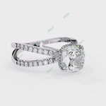 Load and play video in Gallery viewer, Hidden Halo Engagement Ring ENHI1536
