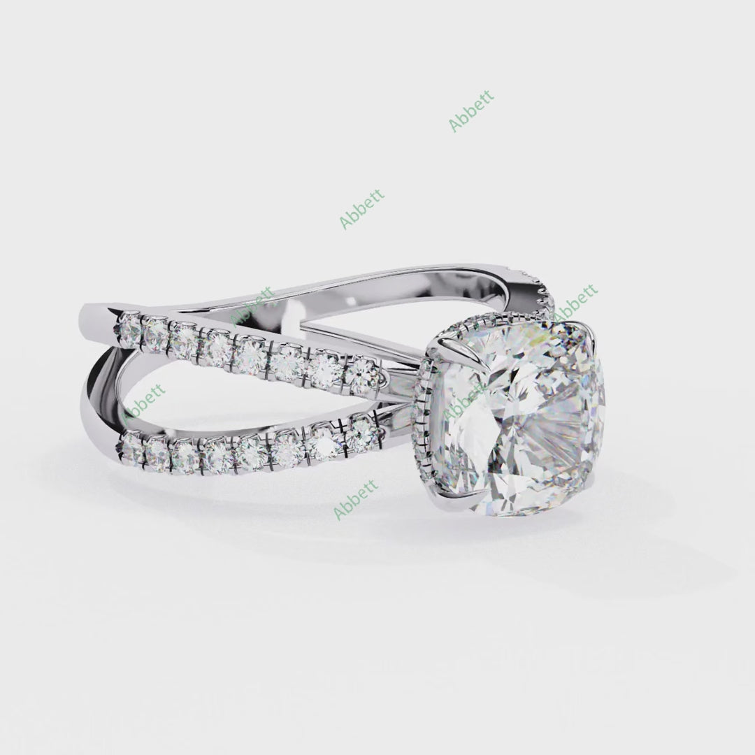 Hidden Halo Engagement Ring ENHI1536