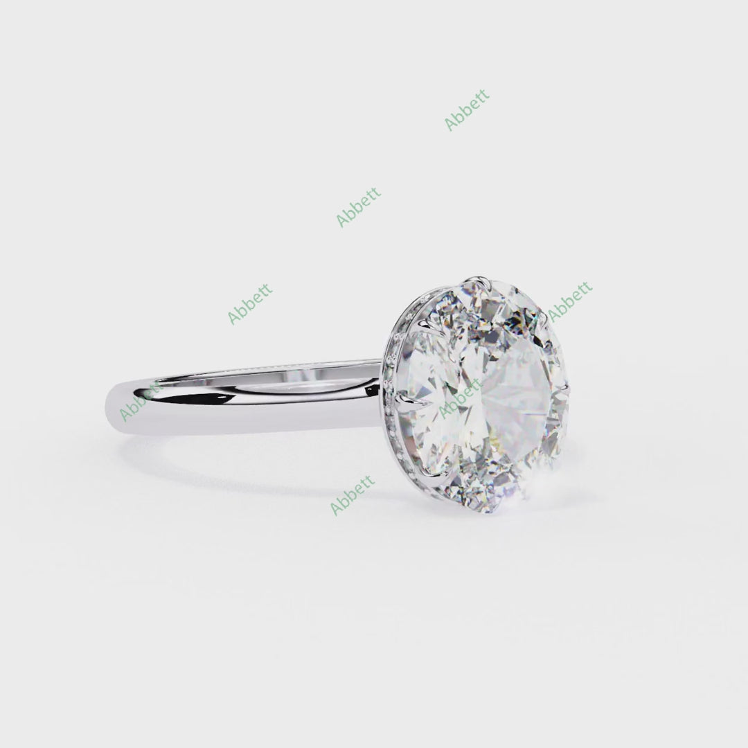 Hidden Halo Engagement Ring ENHI1522