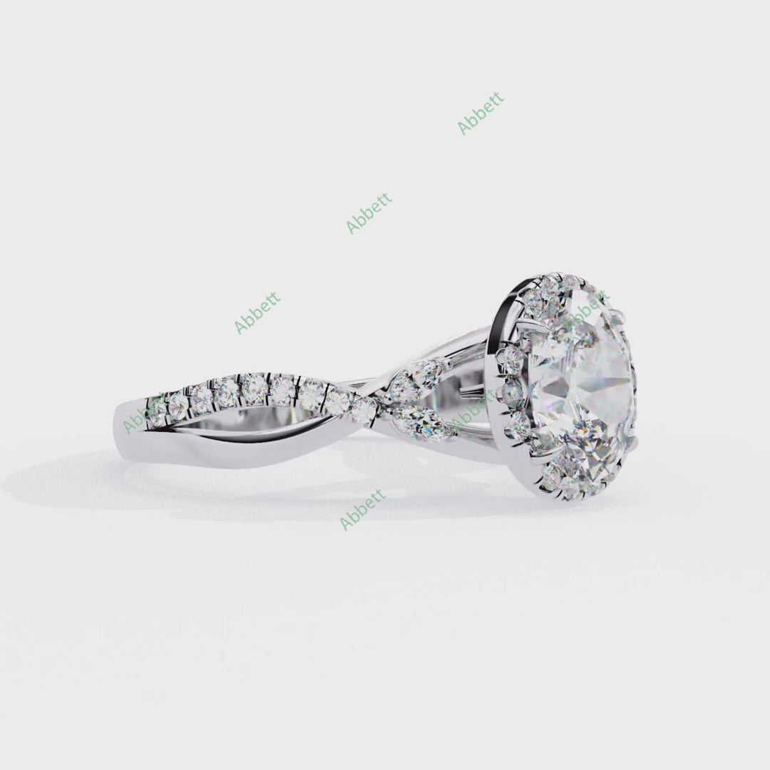 Halo Engagement Ring ENHA1163