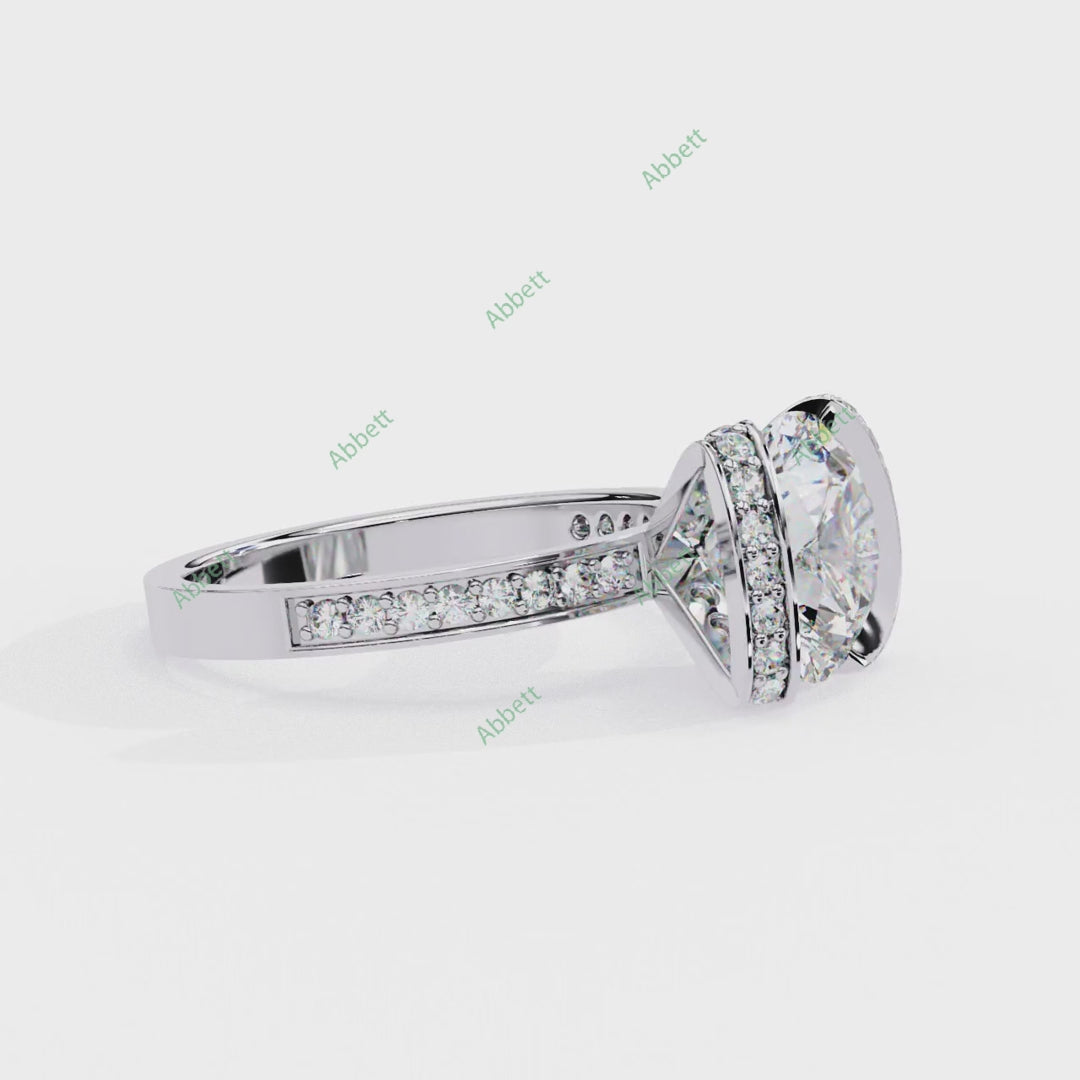 Hidden Accent Engagement Ring ENHI1169