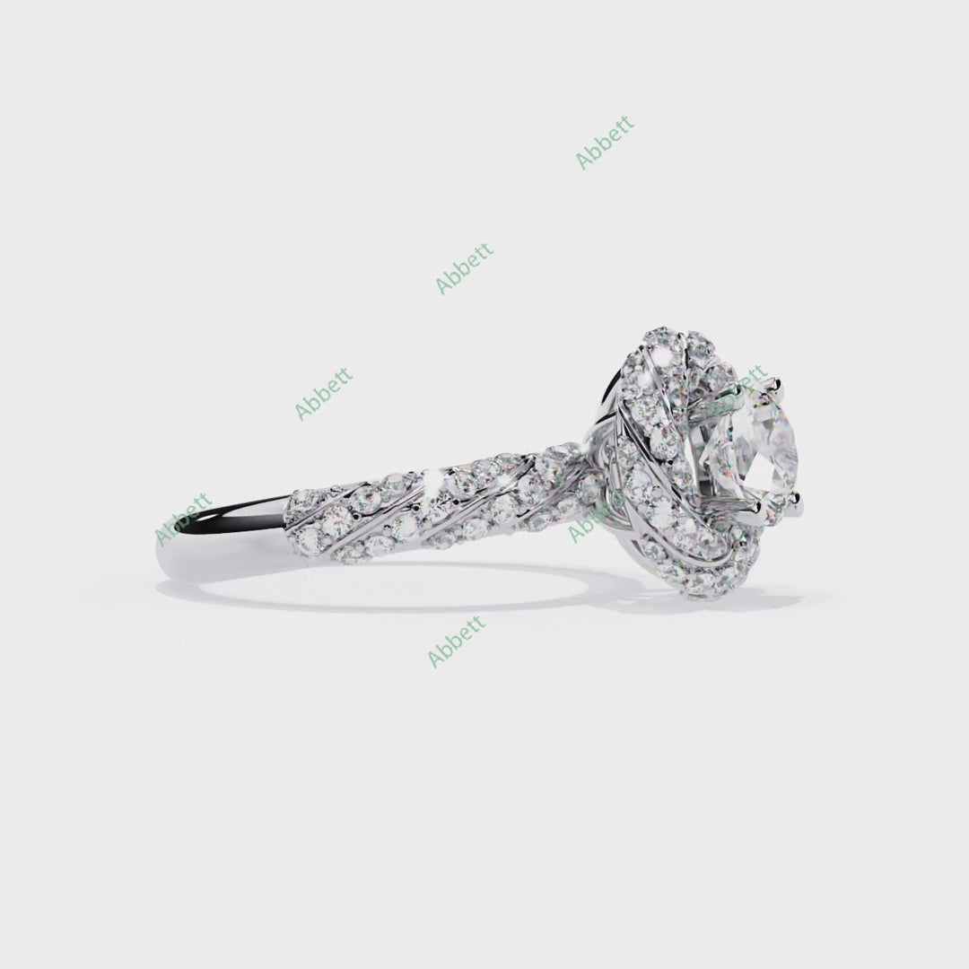 Accented Engagement Ring ENAC1197