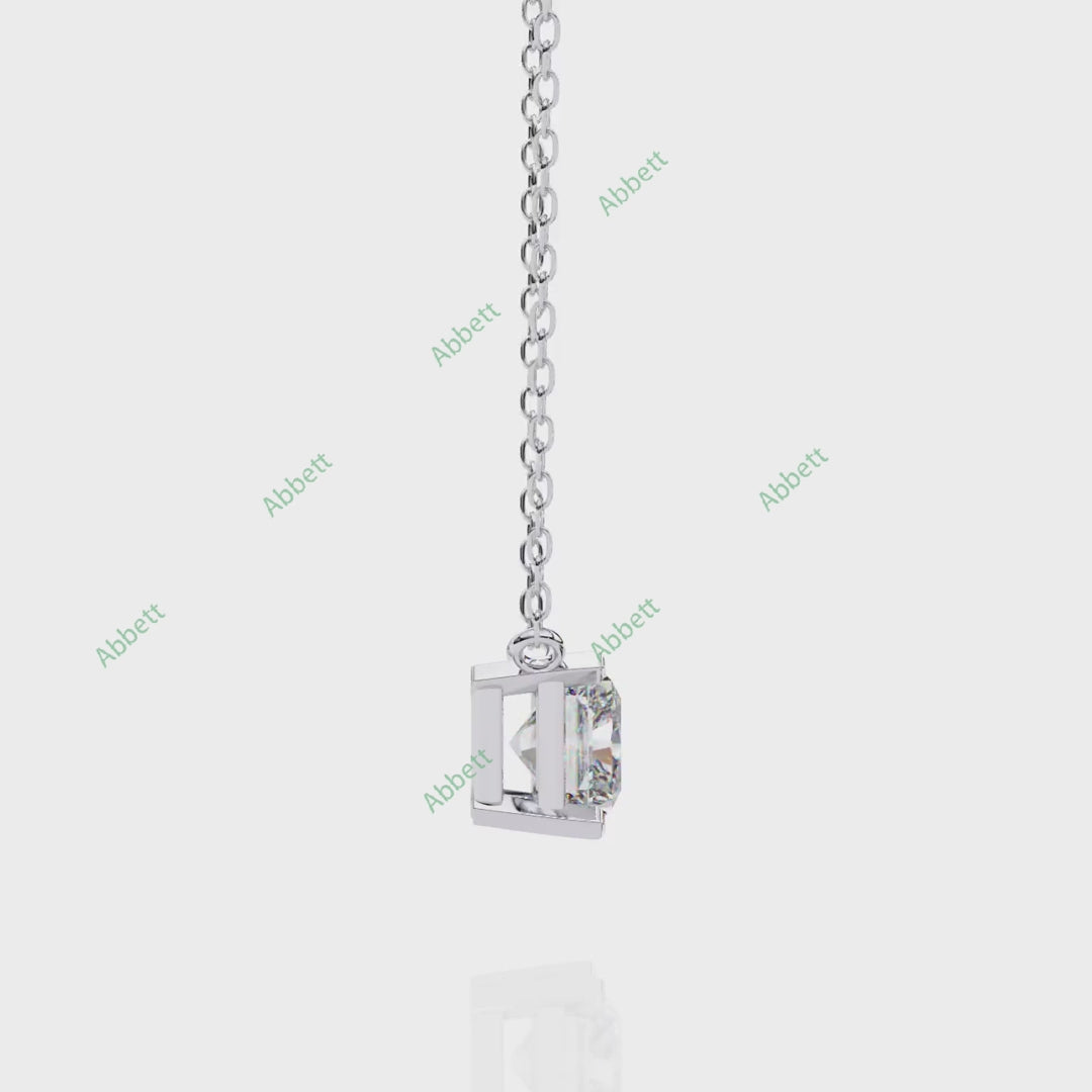 East West Solitaire Pendant PE1231