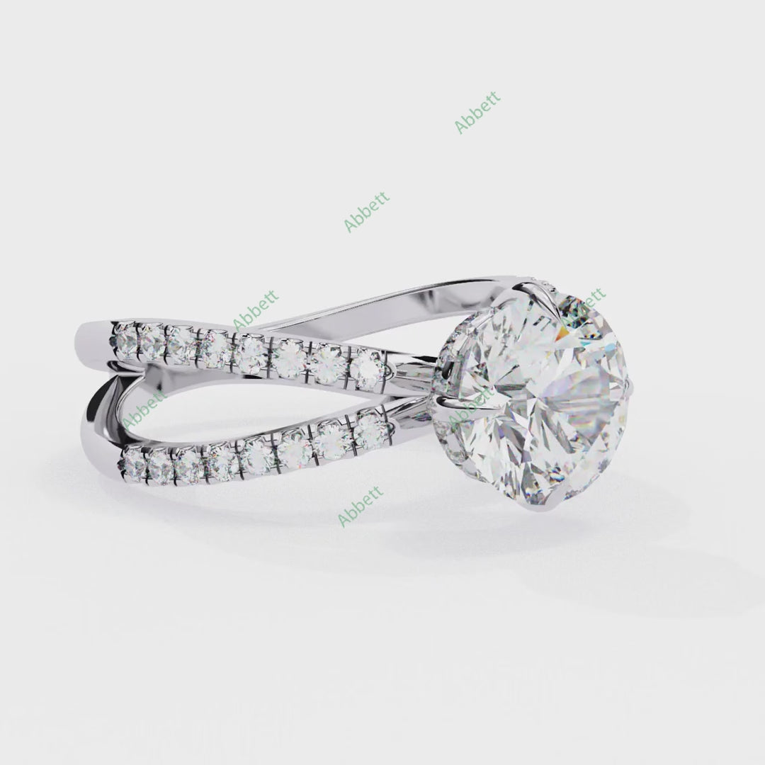 Hidden Halo Engagement Ring ENHI1532