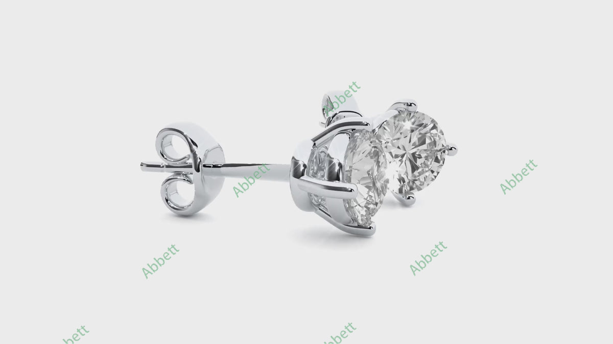 Four Prong Stud Earring STFO006