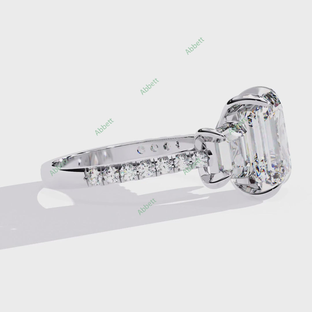 Three Stone Engagement Ring ENTH1108